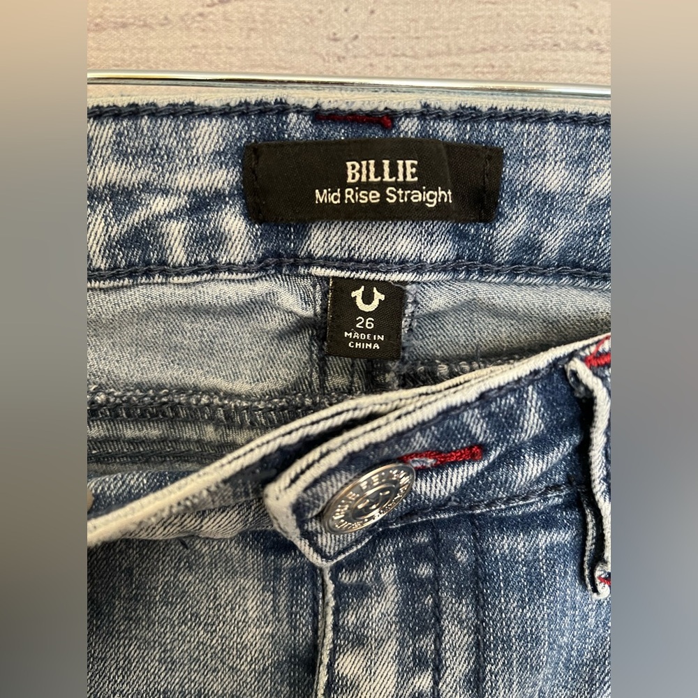 True Religion | Billie Mid Rise Straight Jeans - Picture 7 of 12
